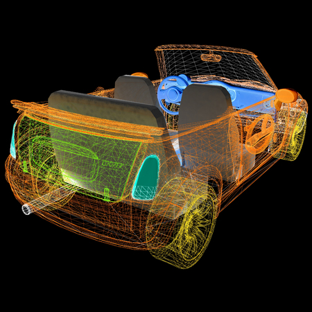 3d model carsの写真素材