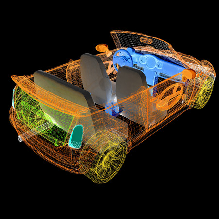 3d model carsの写真素材