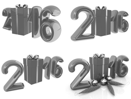 Happy new 2016 year set