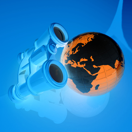 binocular around earthの写真素材