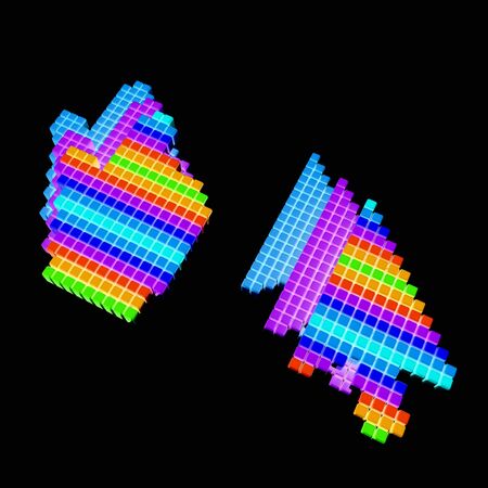 Set of Link selection computer mouse cursorの写真素材