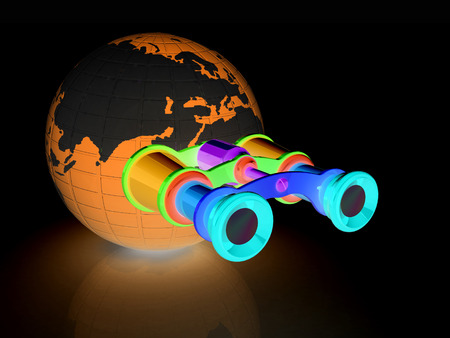 binocular around earthの写真素材