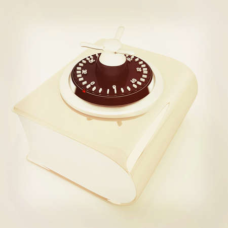 Information security concept. . 3D illustration. Vintage style.の写真素材