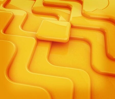 Virtual background. 3D illustration. Vintage style.の写真素材