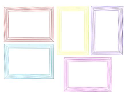 Abstract frames. Conceptual design. 3D illustrationの写真素材