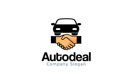 Auto Deal Handshake Designのイラスト素材