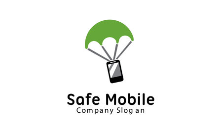 Safe Mobile Design Illustrationのイラスト素材