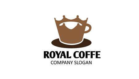 Royal Coffe Design Illustrationのイラスト素材