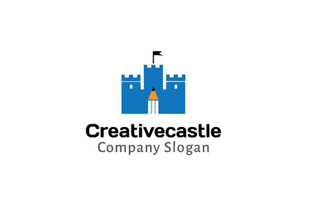 Creative Design Castle Illustrationのイラスト素材