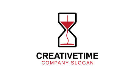 Creative Time Design Illustrationのイラスト素材
