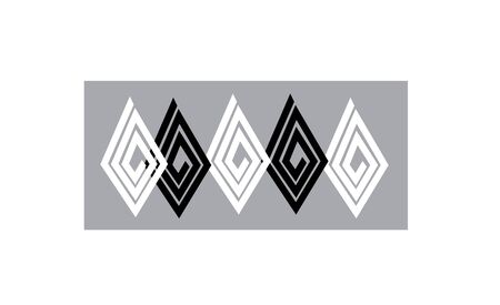 Abstract wall art sticker illustrationのイラスト素材