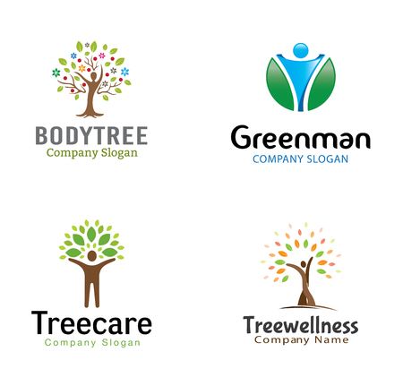 People Green Body Illustrationのイラスト素材