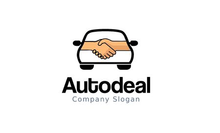 Auto Deal Logo Design Illustrationのイラスト素材