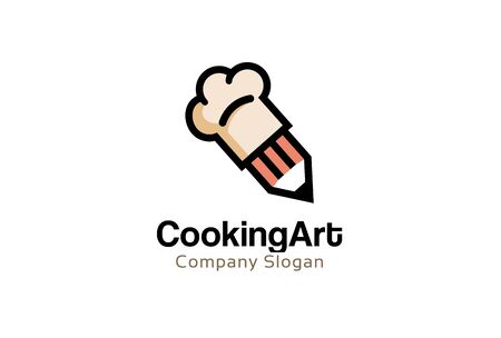 Cooking Art Logo Design Illustrationのイラスト素材