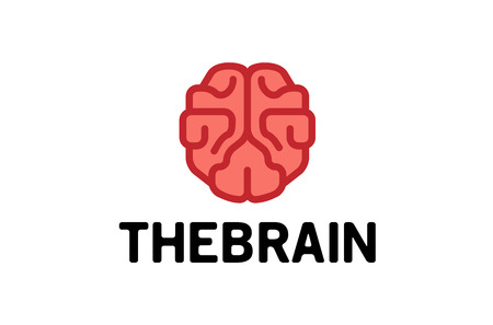 The Brain Logo Symbol Design Illustrationのイラスト素材
