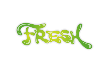 Creative letter Green Fresh symbol designのイラスト素材