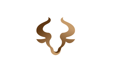 Creative Bull Head Logo Design Illustrationのイラスト素材
