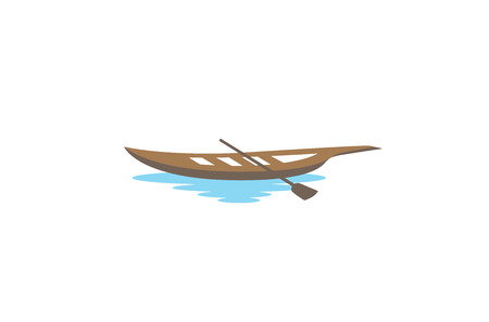 Creative Boat Logo Design Illustrationのイラスト素材