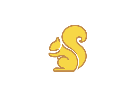 Creative Squirrel Animal Logoのイラスト素材