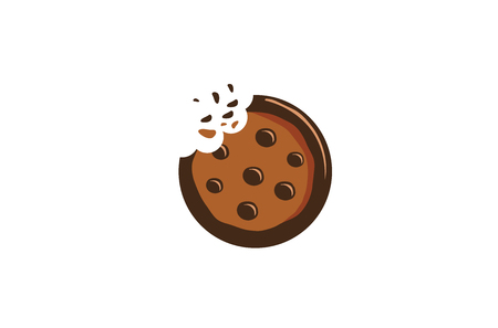 Creative Delicious Cookie Logoのイラスト素材