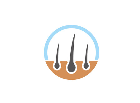 Creative Epilation Circle Hair Transplant logoのイラスト素材