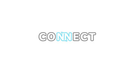 Connection Typography Logo Symbol Design Vecorのイラスト素材