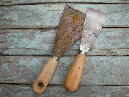 dirty spatulaの写真素材