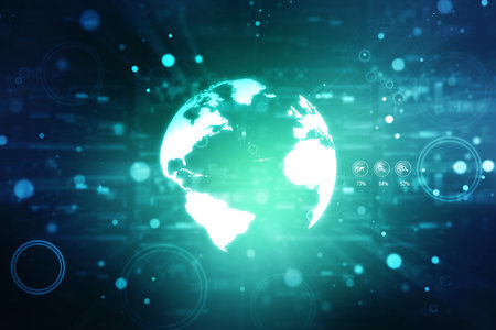 Best Internet Concept of global business, Digital Abstract technology background.