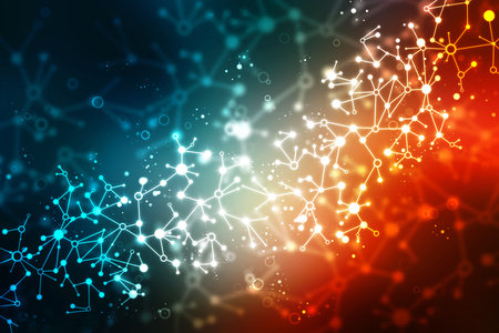 Concept of network, Digital abstract internet communication background.