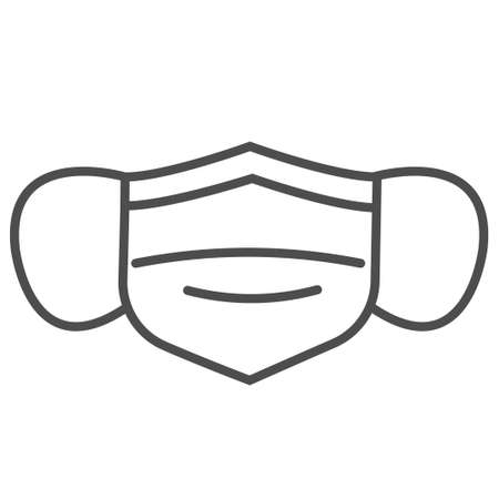 mask medical flat icone design. mask icon.のイラスト素材