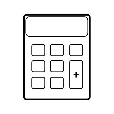 calculator icon flat design. counting tools icon. math icon. element for website educationalのイラスト素材