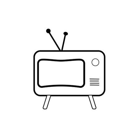 old television static design vector ilustrasion. icon television static. TV static iconのイラスト素材