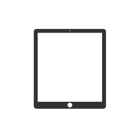 tablet icon design. simple  flat icon tablet design.のイラスト素材