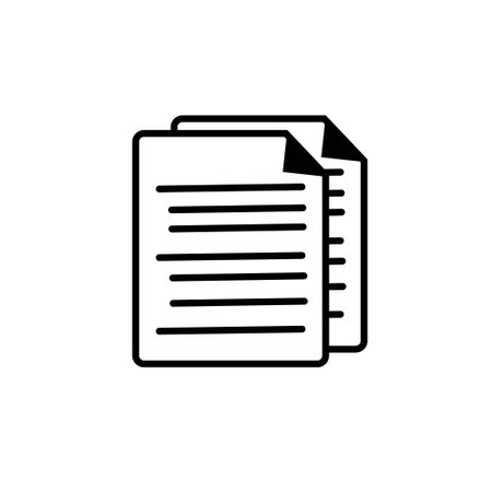 paper flat icon design. documents icon symbol.page icon symbol.のイラスト素材