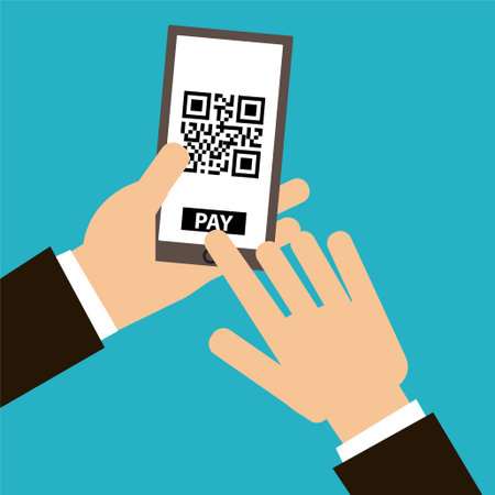 Money transfer. Receiving paymentÂ with smartphone. Digital bank or electronic wallet phone app, mobile money transactions vector concept.  wireless devicesのイラスト素材