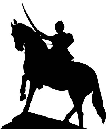 Vector of Chhatrapati Shivaji Maharaj Indian Maratha warrior king,のイラスト素材