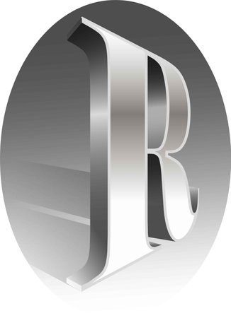 Logo design of R, vector for construction, home, real estate, building, and property. Minimal awesome trendy professional business logo designのイラスト素材