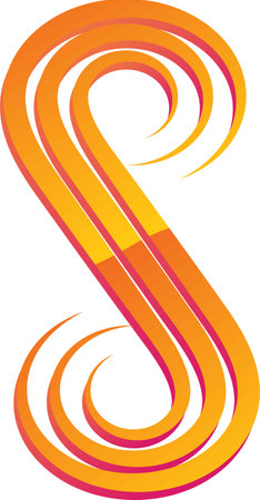 Creative and modern S, letter logo design. A Logo Design, Initial S Logo Templateのイラスト素材
