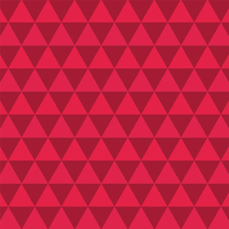 Seamless pattern with triangles. Vector illustration. Red background.のイラスト素材
