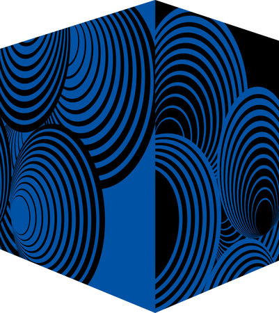 Abstract geometric background with optical illusion. Vector illustration for your design.のイラスト素材