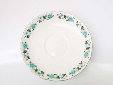 A Chiness porcelain tea plateの写真素材