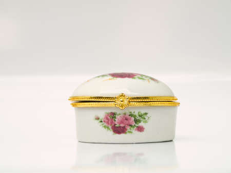 A Ceramic case for keeping either lozenge or pastille for lady from Thailandの写真素材
