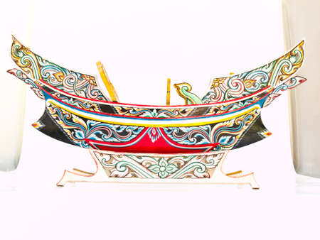 A Thai Southern-most traditional fishing boat, Kolek, Modelの写真素材