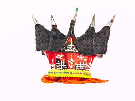 A Model of  Minangkabau  house located in Padang, Sumastra Island, Indonesiaの写真素材