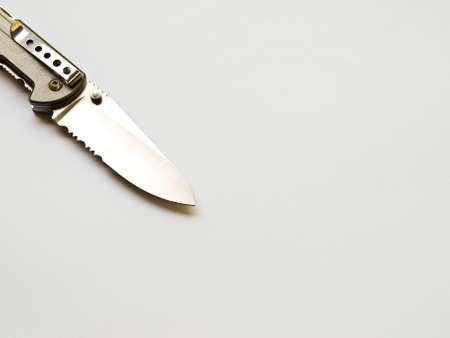 Knife isolated on white backgroundの写真素材