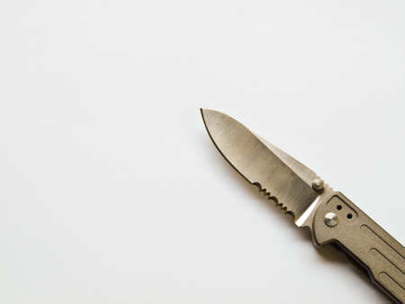 Knife isolated on white backgroundの写真素材