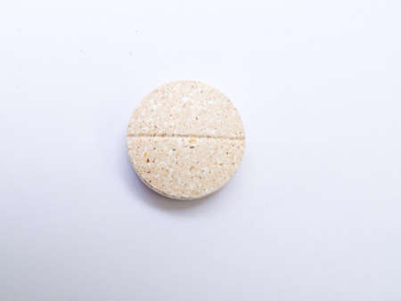 Supplements isolated on white backgoundの写真素材