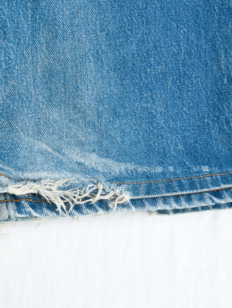 on a white fabric