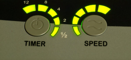 Green light speed and timer buttons as background