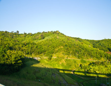 moutain view nearby Mae Suay reservoir, Chiang rai, Thailand
